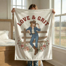 Kärlek & Uthållighet Western Cowgirl Country Flane