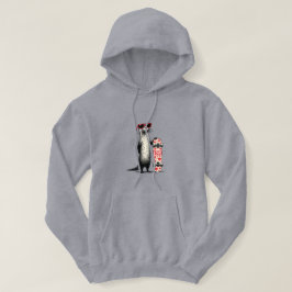 Kärlek Utter Skater – Söt Hjärtformad Skateboard D Hoodie