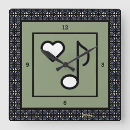 KÄRLEK Vad du gör Clock av Adiela Akoo Fyrkantig Klocka