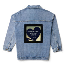 KÄRLEK Vad du gör Denim Jacka - Adiela Akoo