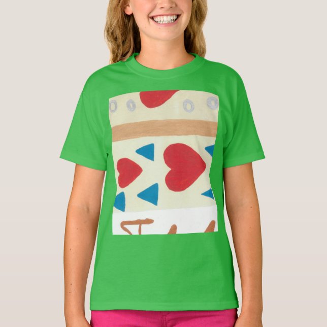 Kärlek Väg Flickans Ringer T-Shirt (Framsida)