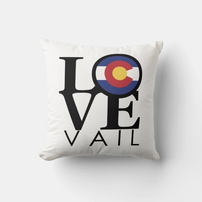 KÄRLEK Vail Colorado Kudde (Framsida)