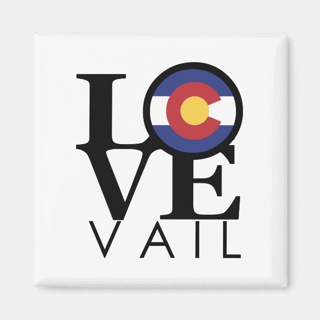 KÄRLEK Vail Colorado Magnet (Framsidan)