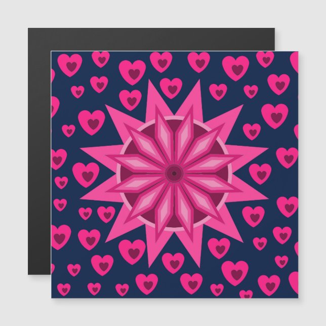 KÄRLEK VALENTIN, FÖDELSEDAGSPRESENT MED HJÄRTAN (Fram/baksida)