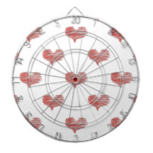 Kärlek Valentindagen Red Heart Sketch