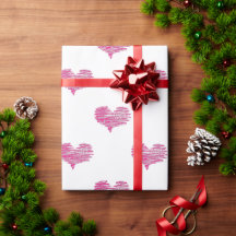 Kärlek Valentindagen Shock rosa Heart Sketch