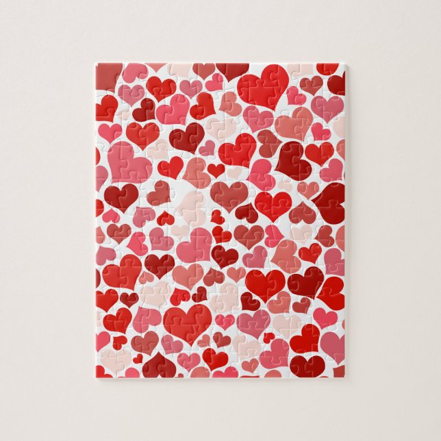 Kärlek, Valentine, Day, Heart, Women, Rosa, Ro Pussel (Vertikal)