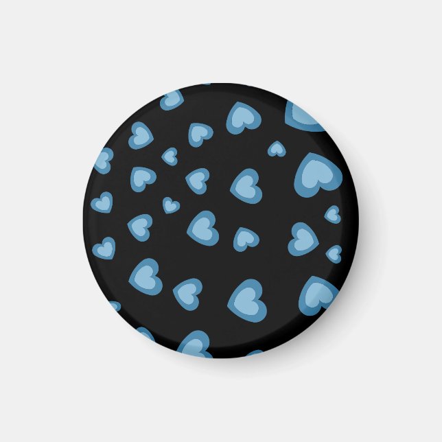 KÄRLEK VALENTINE, FÖDELSEDAGSFEST GIFT MED HEARTS  MAGNET (Framsidan)