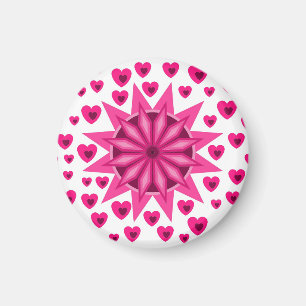 KÄRLEK VALENTINE, FÖDELSEDAGSFEST GIFT MED HEARTS  MAGNET