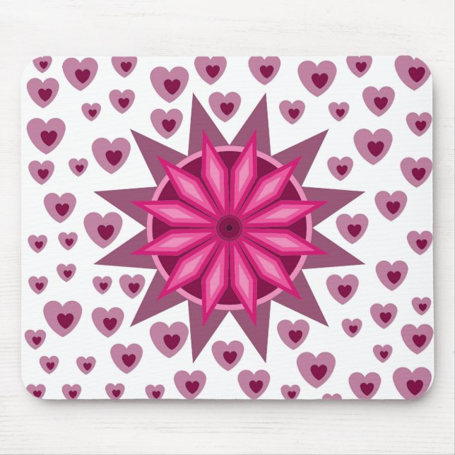KÄRLEK VALENTINE, FÖDELSEDAGSFEST GIFT MED HJÄRTA MUSMATTA (Framsidan)