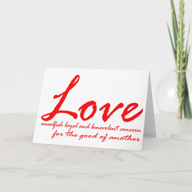 Kärlek Valentine Helgkort (Framsida)