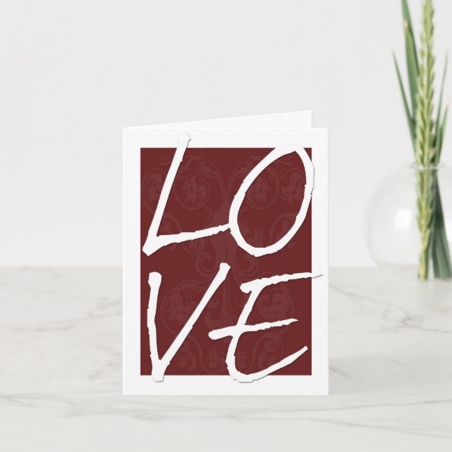 KÄRLEK Valentinens dagskort Helgkort (Framsida)