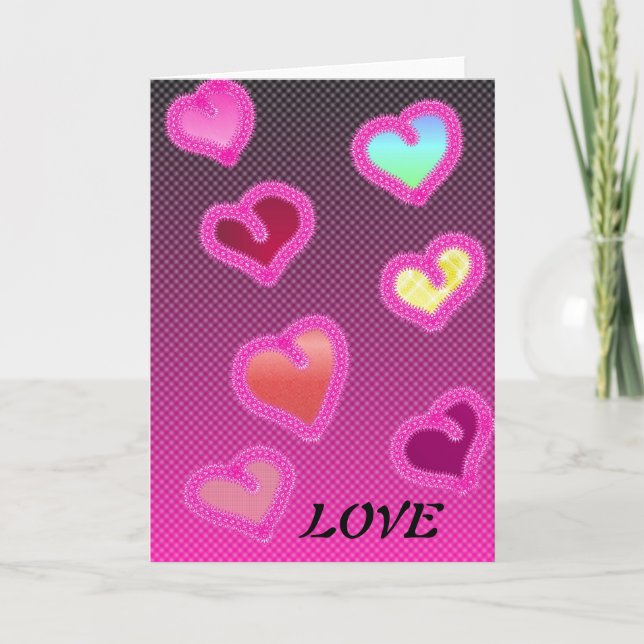 KÄRLEK Valentinens dagskort Helgkort (Framsida)