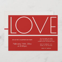 Kärlek Valentines day | Inbjudan