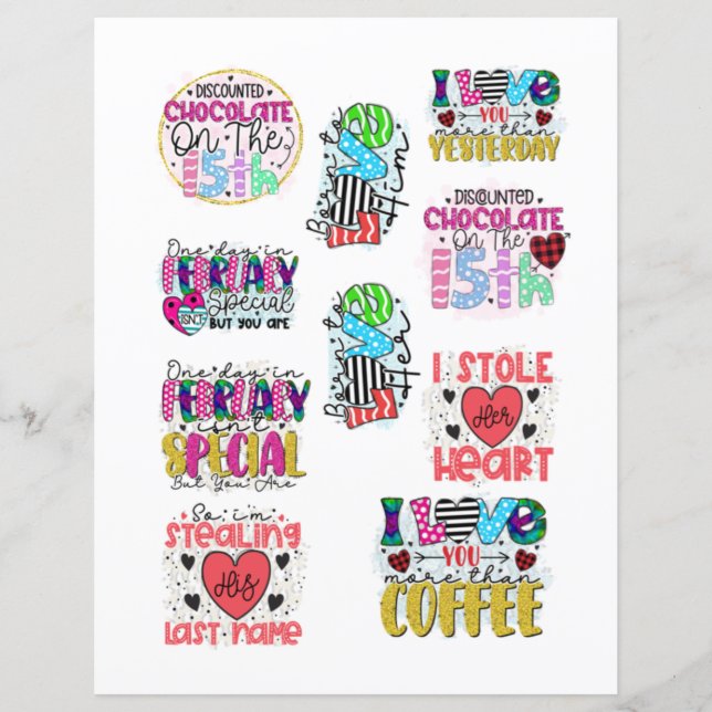 Kärlek Valentines day Romantisk skrapbook inslag (Framsida)