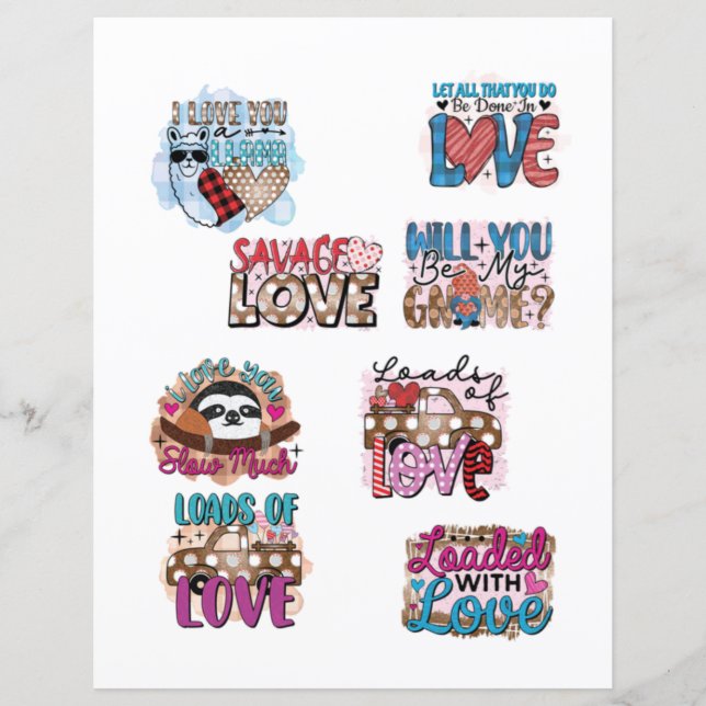 Kärlek Valentines day Romantisk skrapbook inslag (Framsida)