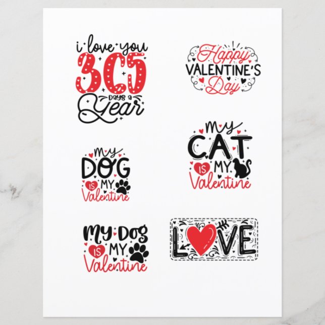 Kärlek Valentines day Romantiska citat (Framsida)