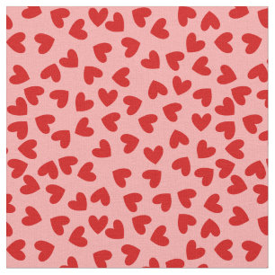 kärlek valentines i maneter, röd rosa tyg