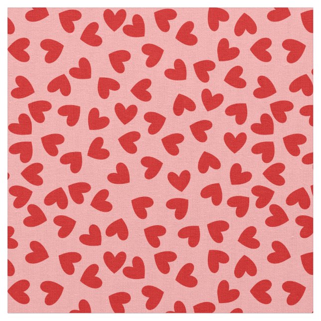 kärlek valentines i maneter, röd rosa tyg (Närbild)