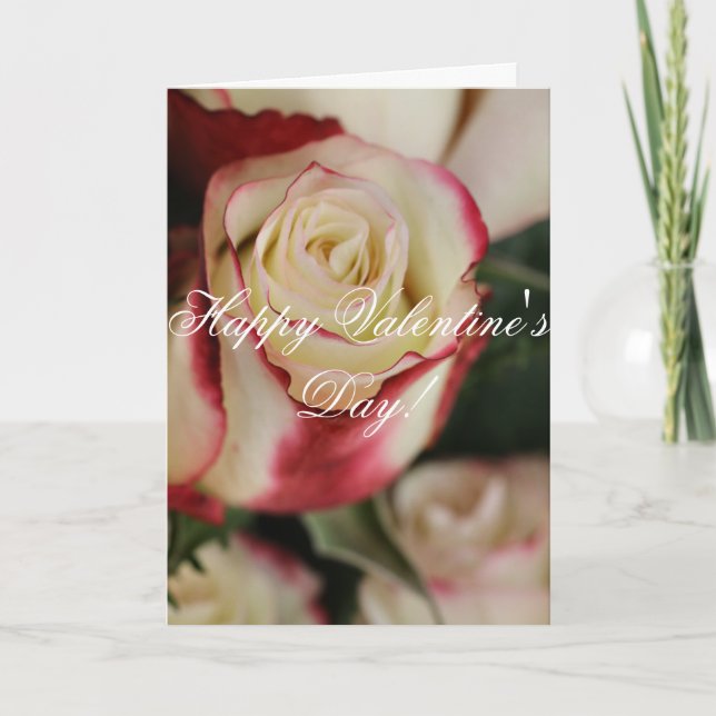 Kärlek valentins dagskort helgkort (Framsida)