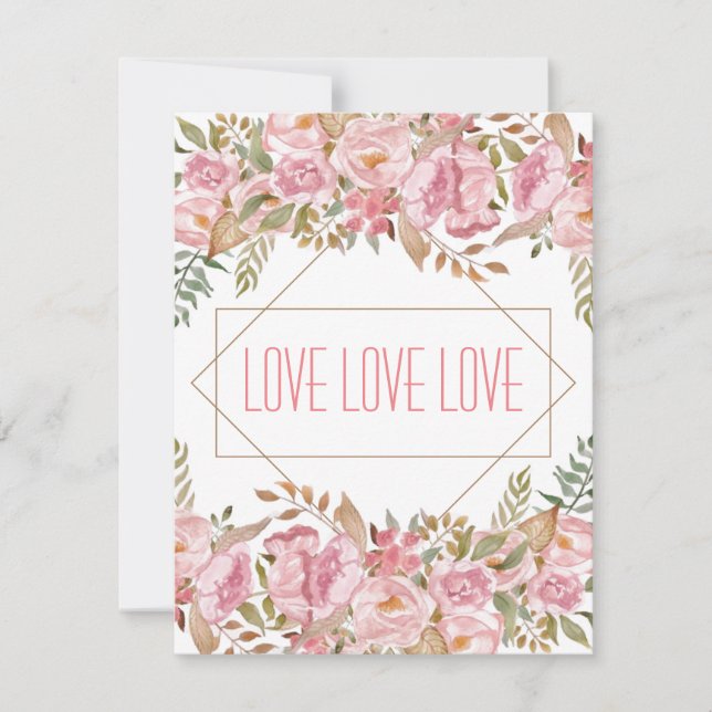 KÄRLEK - Välgörenhetsartikel - Hälsning-platta kor Tack Kort (Framsida)