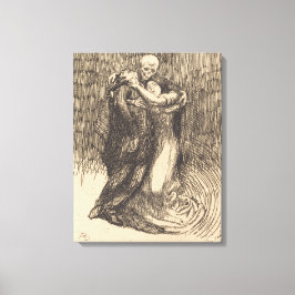 Kärlek Välsignad (av Paul-Albert Besnard) Canvastryck