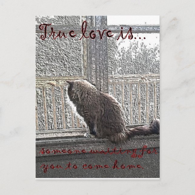 kärlek väntar vykort (Framsida)