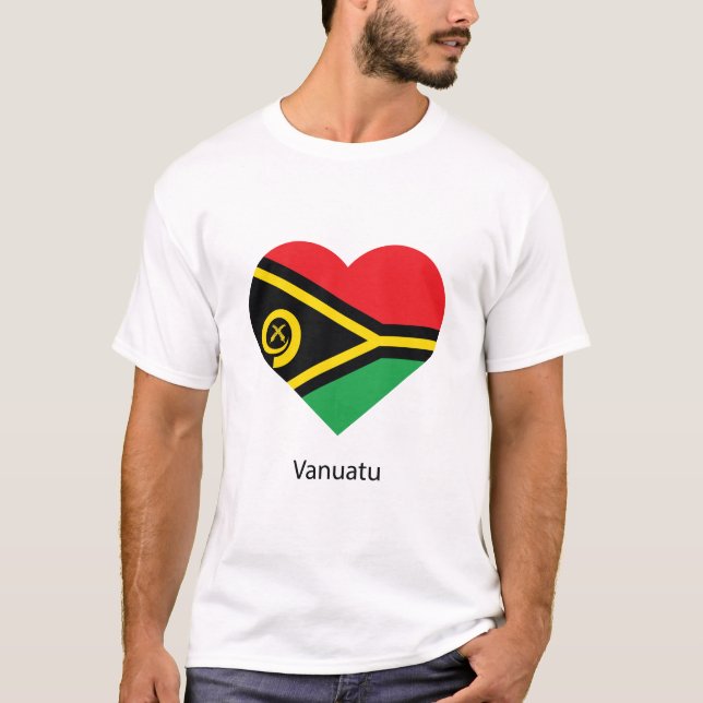 Kärlek Vanuatu T Shirt (Framsida)