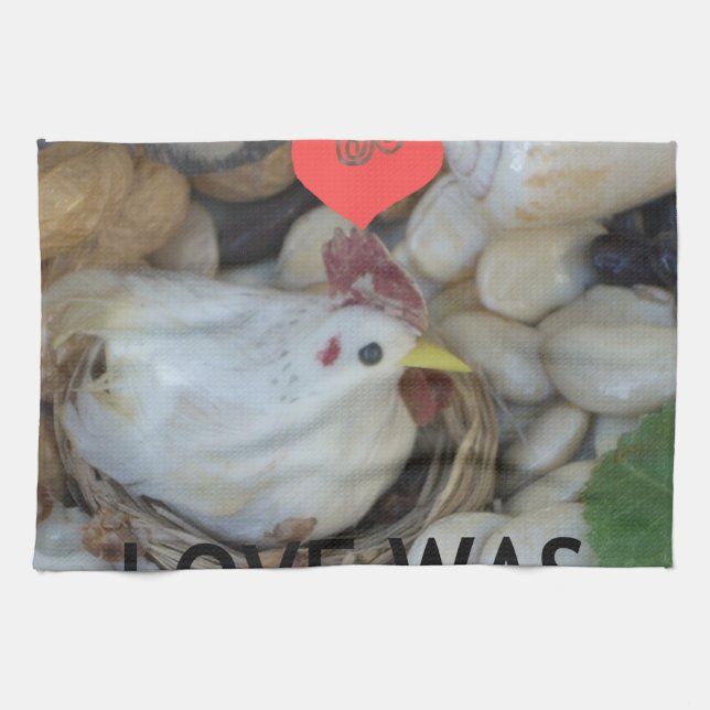 Kärlek var i Luft Kökshandduk (Horisontell)