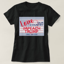 Kärlek Vår Land implicit Trumpkongressen T Shirt