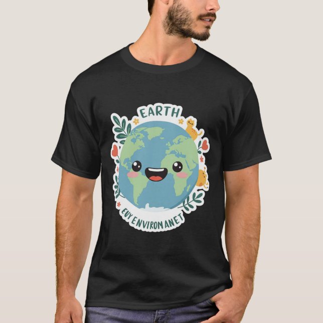 Kärlek Vår planetens jordschaktmästare är t-shirt (Framsida)