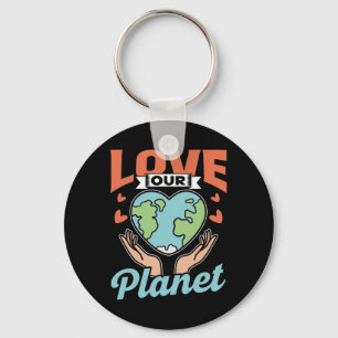 Kärlek Vår planetskonservation - Jordens Spara Nyckelring