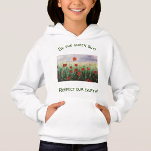 Kärlek vår Poppy Fält Nature Sweatshirt for Girls T Shirt