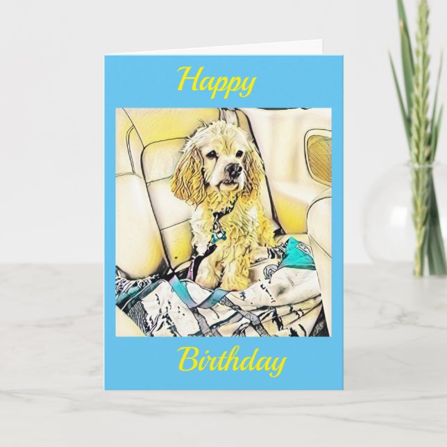 KÄRLEK "VÅR RID" I LIVET LYCKLIG ÄR DET "DU"! KORT (Framsida)