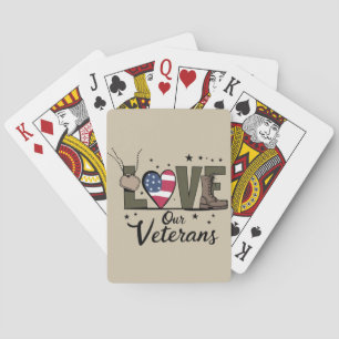 Kärlek vår veterandag, den militära veterandagen casinokort
