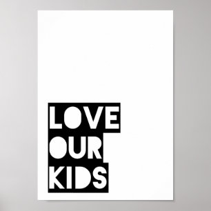 Kärlek Våra barn Poster