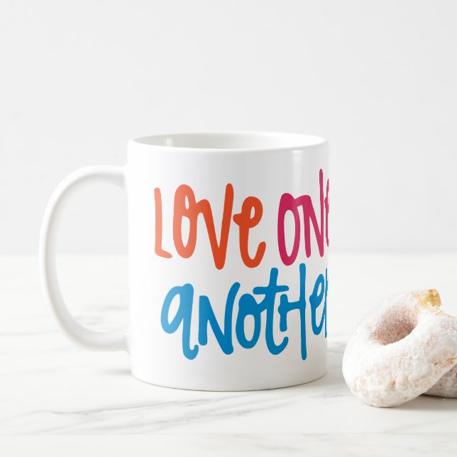 Kärlek varandra kaffemugg (Med munk)