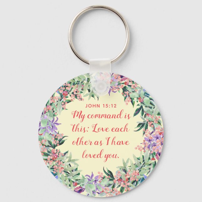 Kärlek varandra - knappnyckelkedja nyckelring (Framsida)