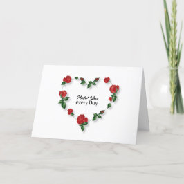 KÄRLEK VÄRENTINKORT FÖR VARDAGEN TACK KORT