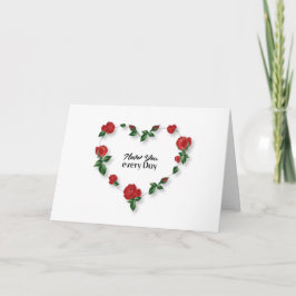 KÄRLEK VÄRENTINKORT FÖR VARDAGEN TACK KORT