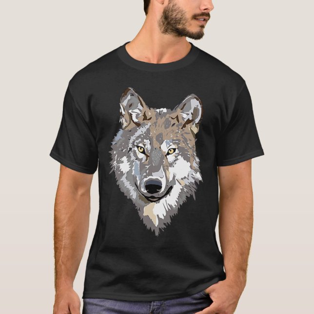 KÄRLEK VARGAR VARG ANSIKTE 1 T SHIRT (Framsida)