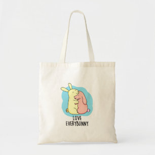 Kärlek Varje Bunny Funny Rabbit Pun Tygkasse