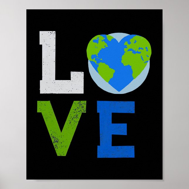 Kärlek Världsjorddagen 2022 - Planet Environmental Poster (Framsidan)