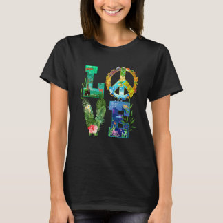 Kärlek Världsjorddagen 2023 Peace Spara Planet Env T Shirt