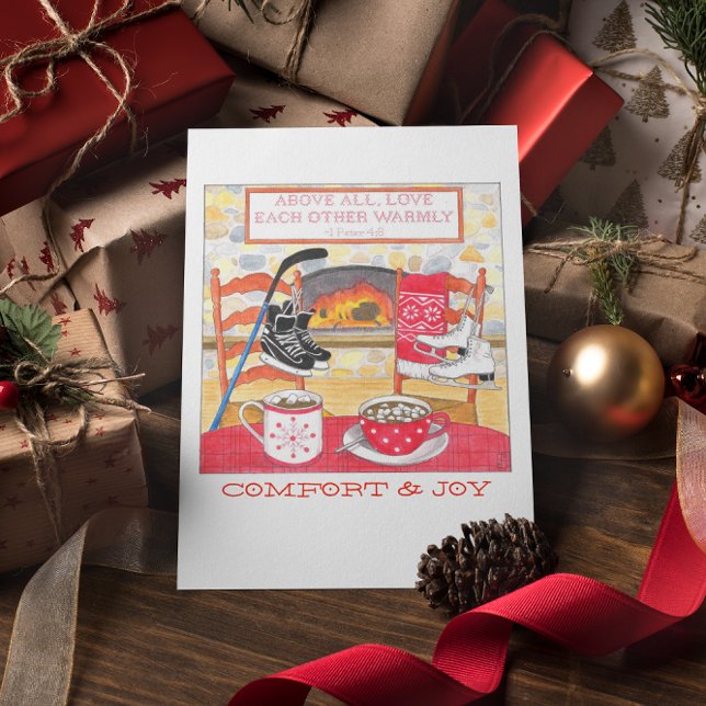 Kärlek varma julkort helgkort (Skapare uppladdad)