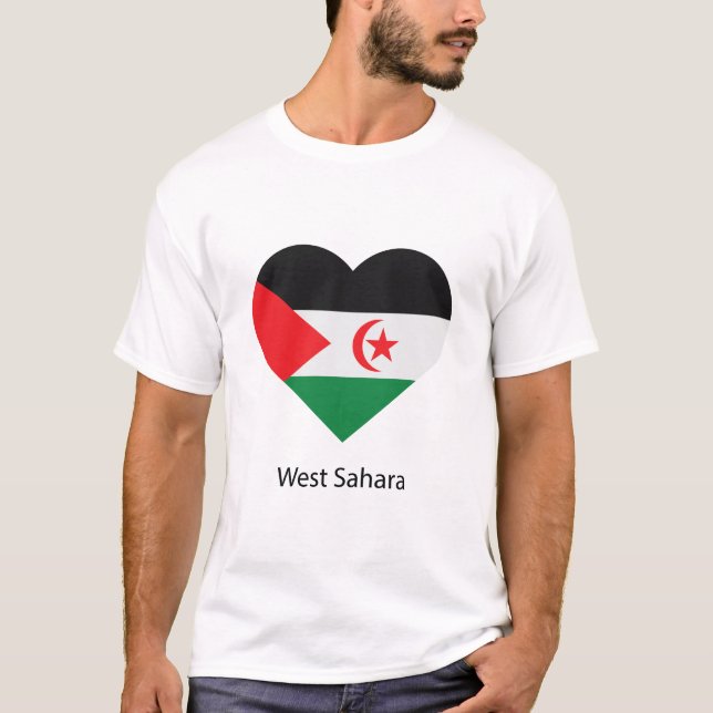 Kärlek Väster Sahara T Shirt (Framsida)