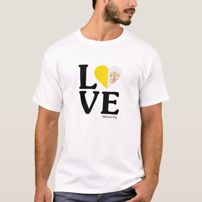 Kärlek Vatikanstaten T Shirt (Framsida)