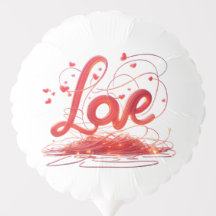 Kärlek-vävda med rött garn