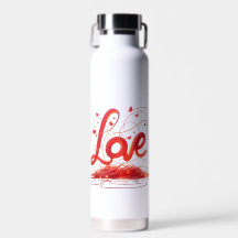 Kärlek-vävda med rött garn