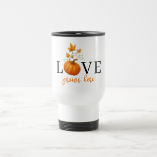 KÄRLEK växer här   Pumpkin Lettering Autumn Resemugg